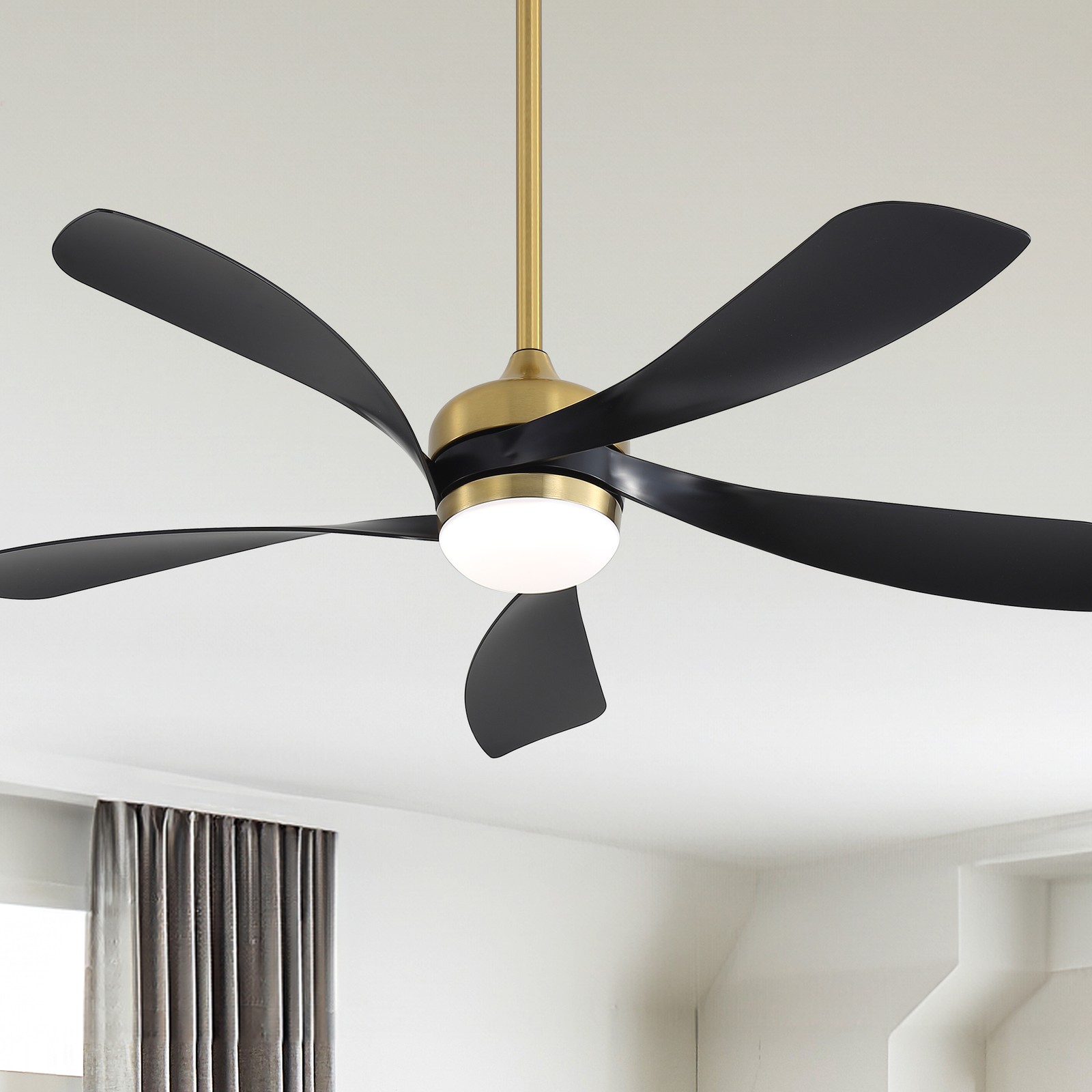 52" Ceiling Fan with Light,Remote Contol,Adjustable Dimmable Lighting Silent DC