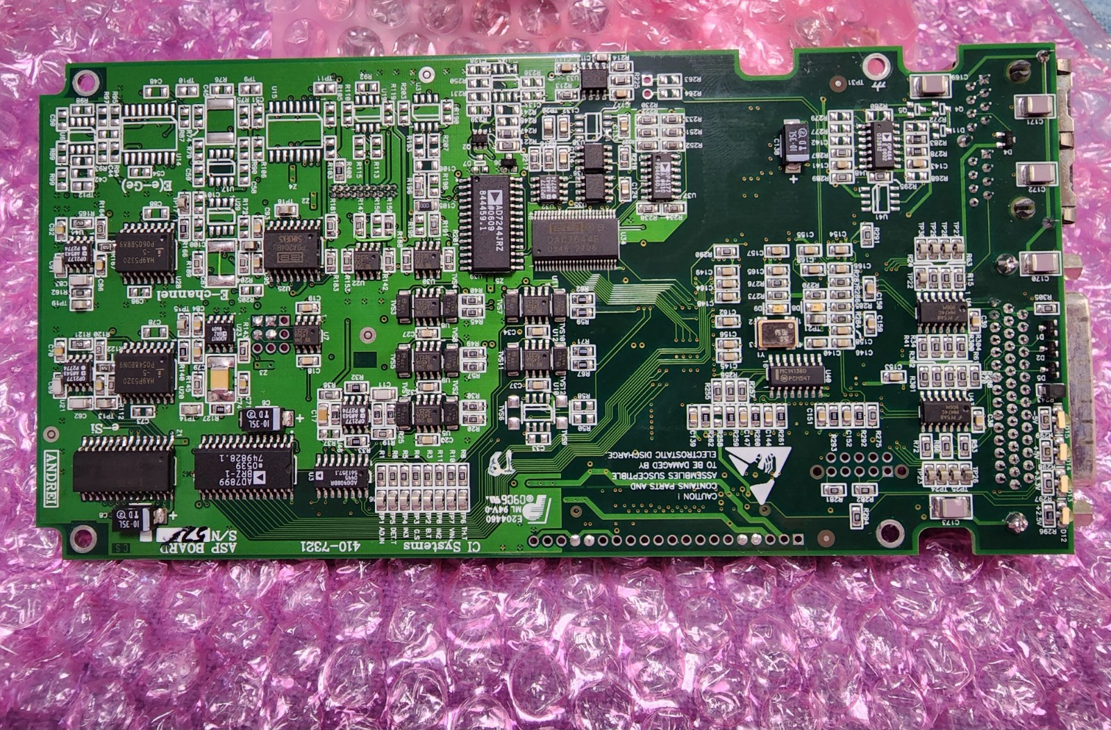 CI SYSTEM CPU BOARD 410-7321 ASP BOARD