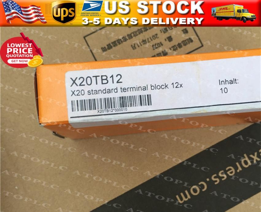 10PC B&R X20TB12 X20TB12 PLC Module New In Box Expedited Shipping