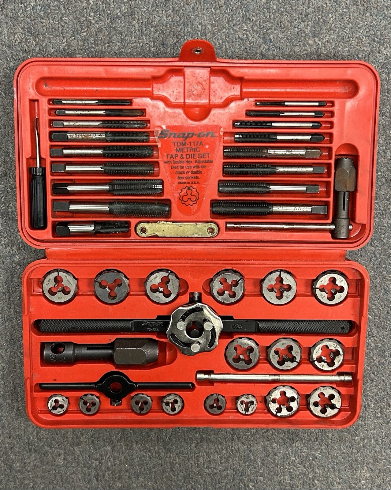 Snap On Tap And Die Set TDM117A