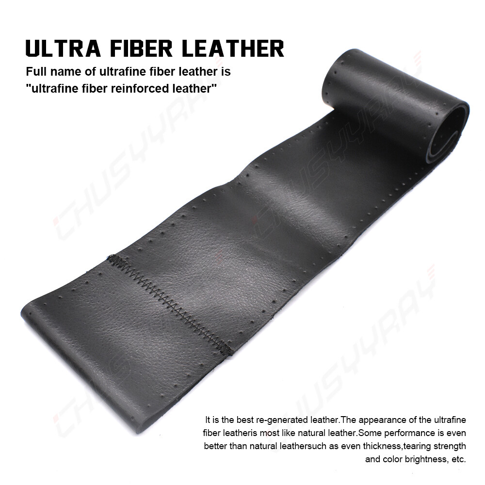 15" Steering Wheel Cover Genuine Leather for Infiniti G35 G37 G37X Q60