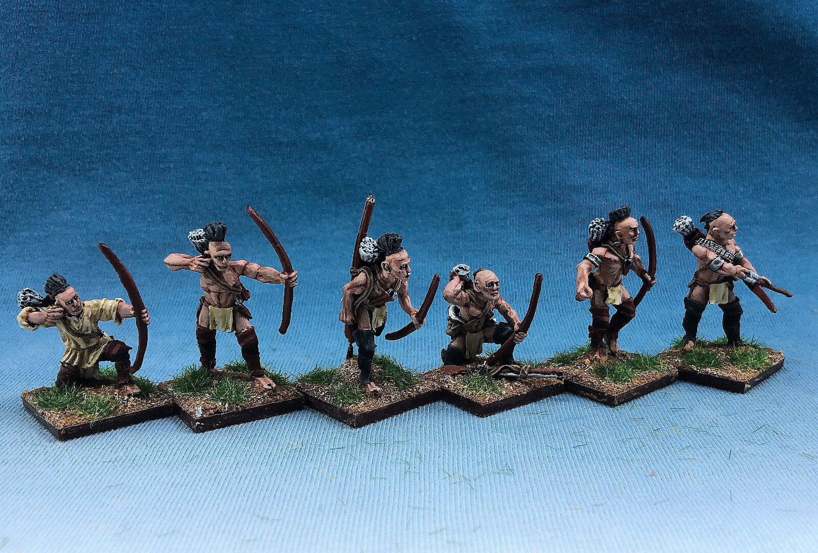 28mm French Indian War FIW Painted 1754-1763 Woodland Indians With Bows FIW59
