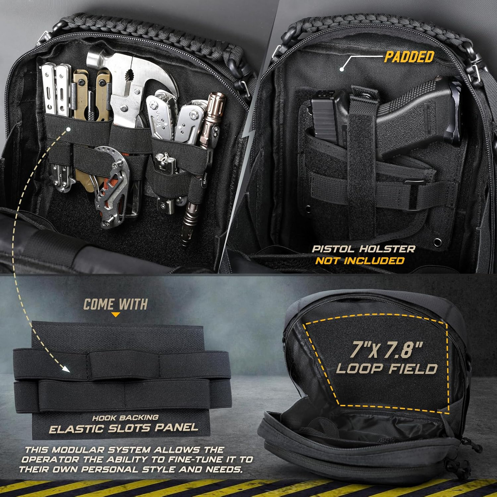 Tactical Molle Admin Pouch Nylon Utility Organizer with Large Capacity and