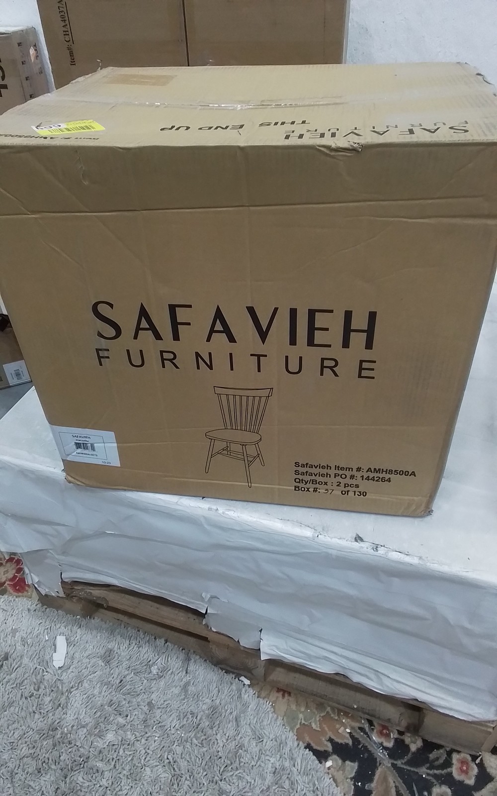 Safavieh PARKER SPINDEL SIDE CHAIR, Reduced Price 2172767918 AMH8500A