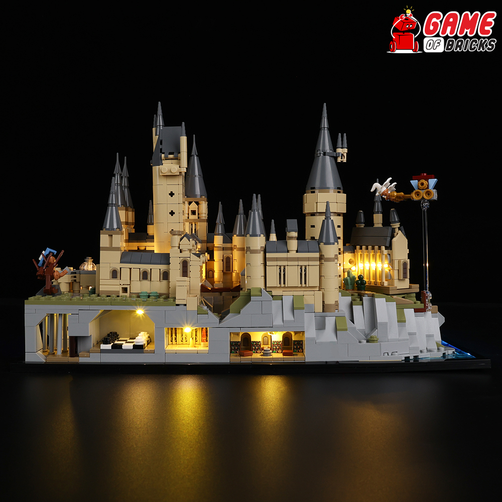 Light Kit for Hogwarts Castle and Grounds Compatible with LEGO® 76419 (Classic)