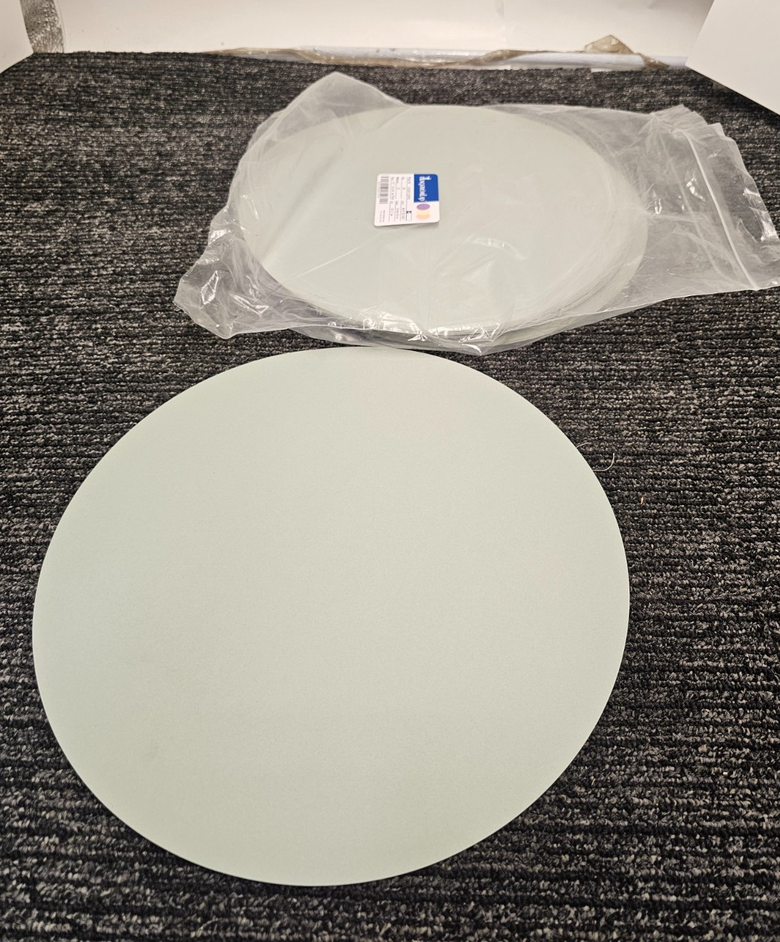(QTY 50) Angstromlap SC30F123P50 Silicon Carbide 12" Disk PSA Grit 30.0um