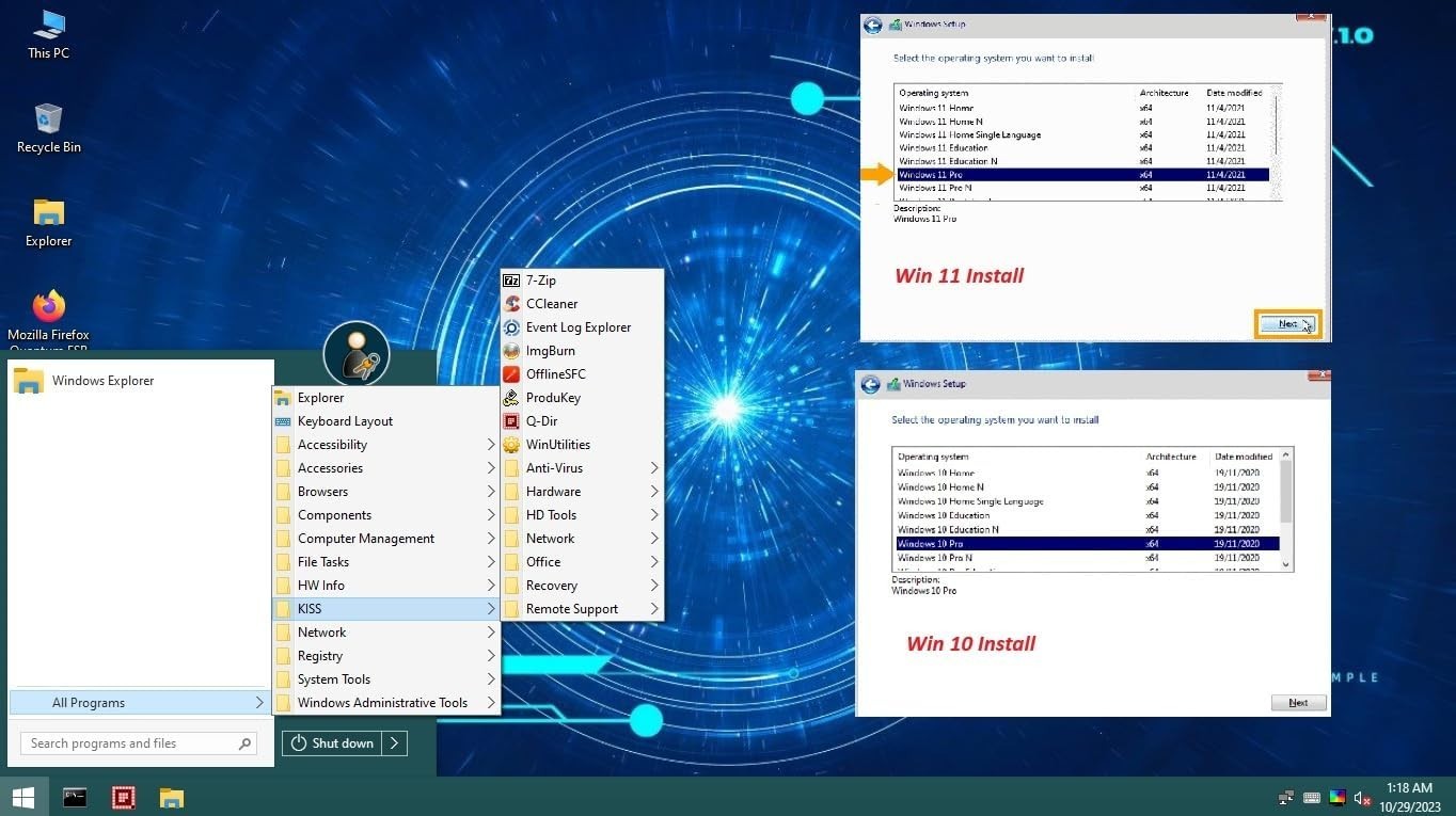 Bootable USB for Install & Reinstall Window 10 and Window 11 with Install Key...