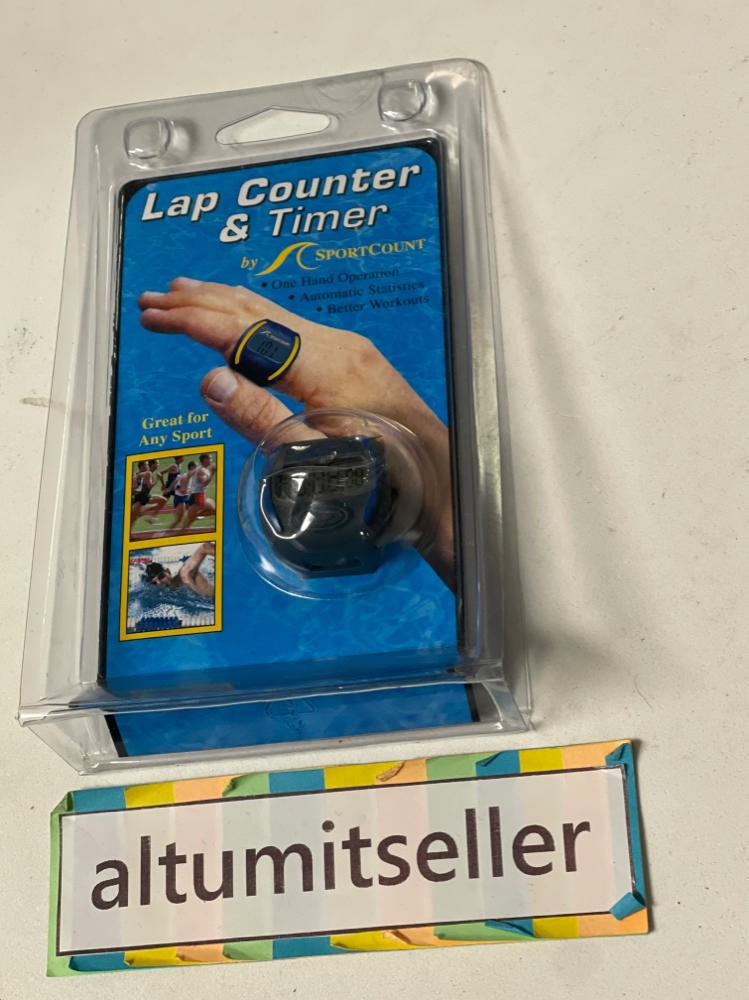 SportCount Combination 90010 Lap Counter/Timer, Blue NEW SEALED