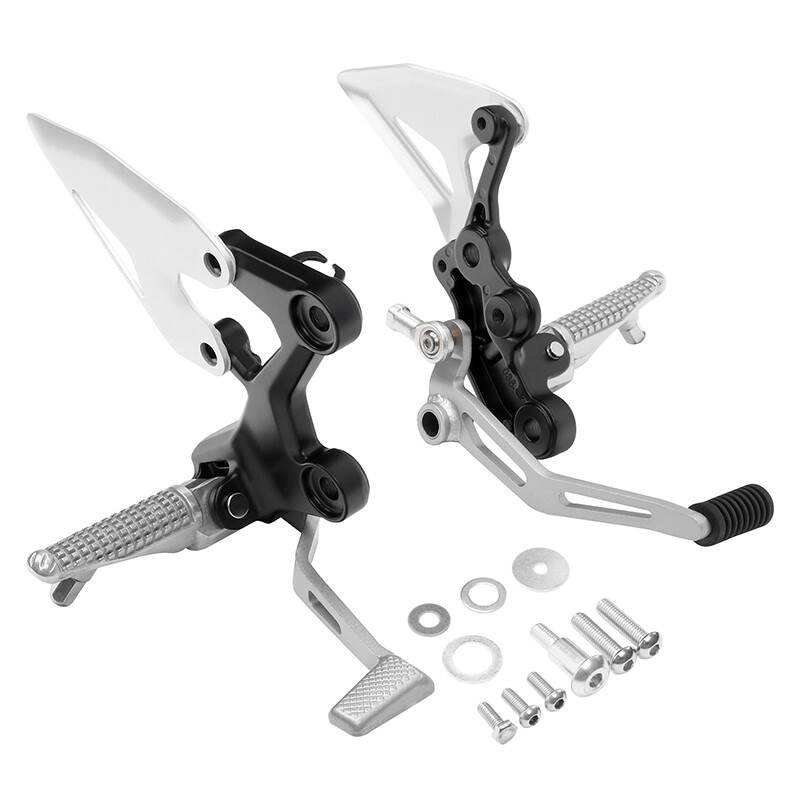 Driver Footpegs Pegs Bracket Fit For Kawasaki Ninja 400 2018-2024 Z400 2019-2025