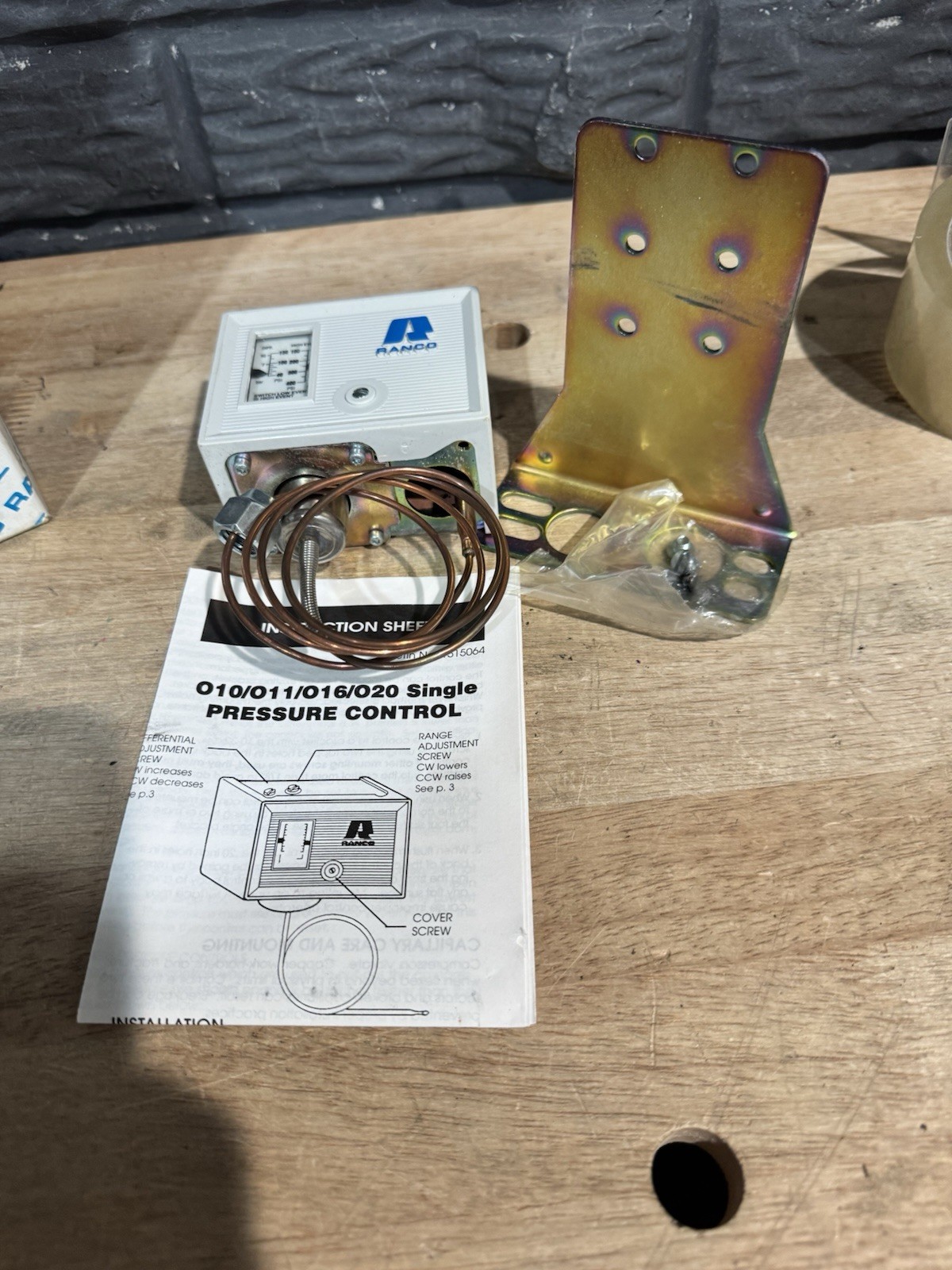 Ranco 020-7006 Condenser Fan Cycling Control New Open Box