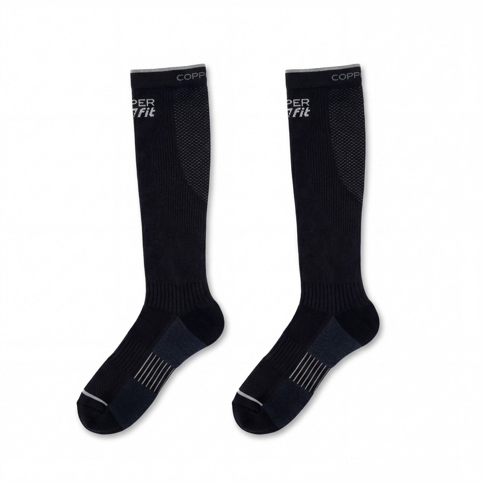 Copper Fit Easy On/Off Compression Socks Cushioned Support for Men & Women L/XL