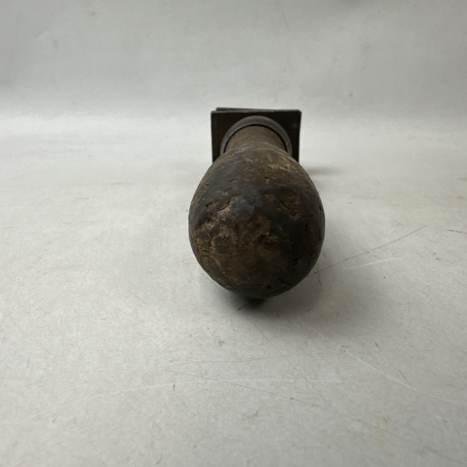 Vintage Bell System D Cable Vise Wooden Handle Tool