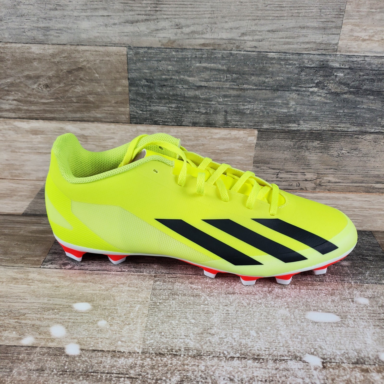 Adidas X Crazyfast Club Mens Shoes Sz 10 Yellow Black Lace-Up Soccer Cleats