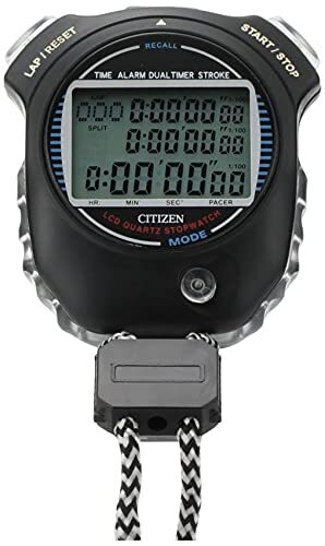 CITIZEN Stopwatch Waterproof Stroke Measurement Function Black LC058-A02 Japan