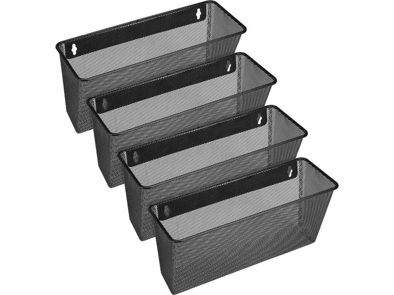 Lorell Black Mesh Wire Wall Pocket