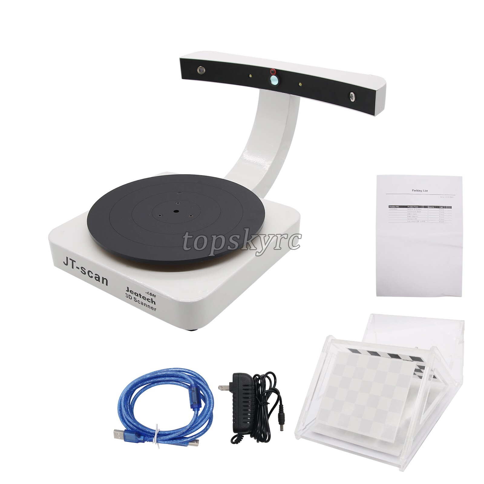 Dual Laser 3D Scanner JT-scan 2MP CMOS Image Sensor USB 2.0 for 3D Printer tpys1