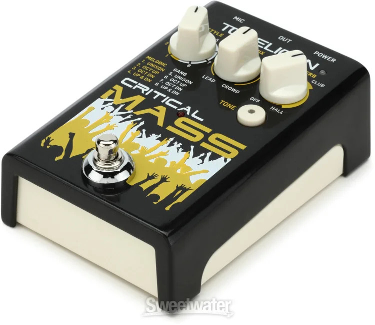 TC-Helicon Critical Mass Vocal Harmony Effects Pedal