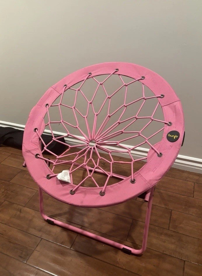 Circular Bunjo Pink Foldable Bungee Chair