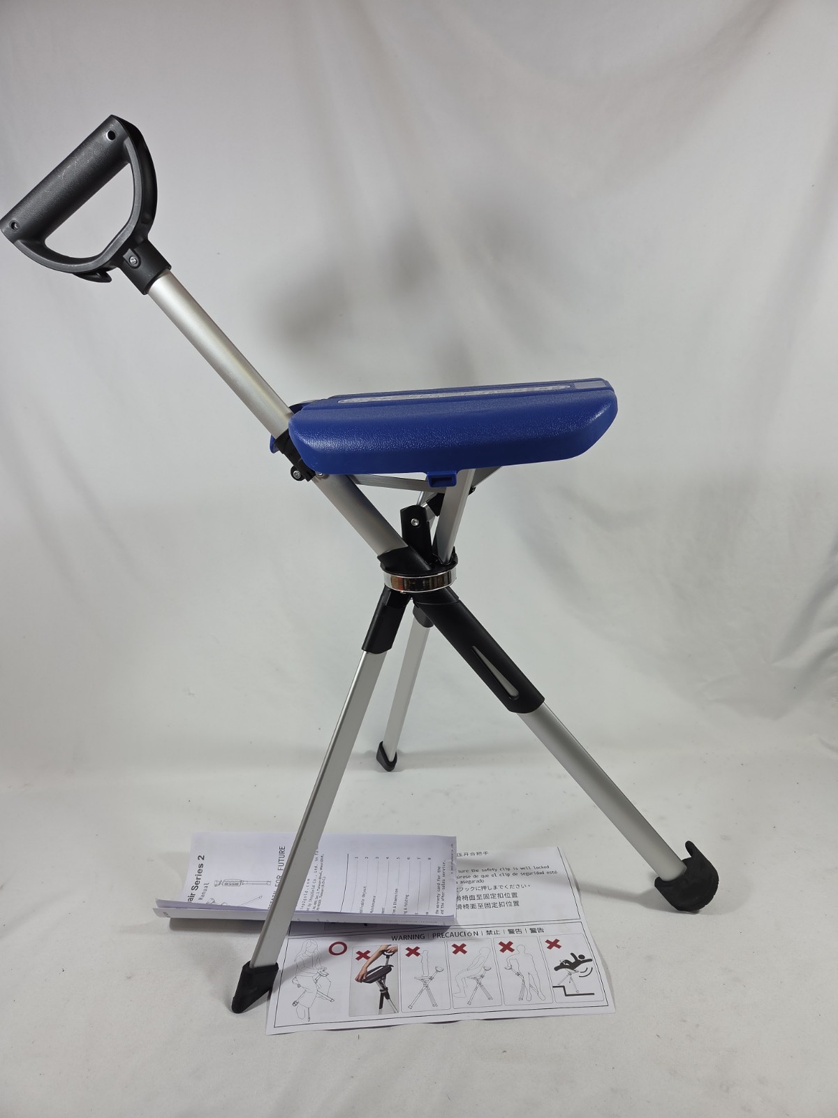 STEP2GOLD Ta-Da Chair Series 2- Portable Walking Stick Cane Seat, Foldable 34.2"