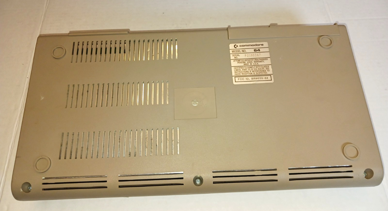 Vintage Commodore 64 Computer With Original Box and Power Supply Powers On