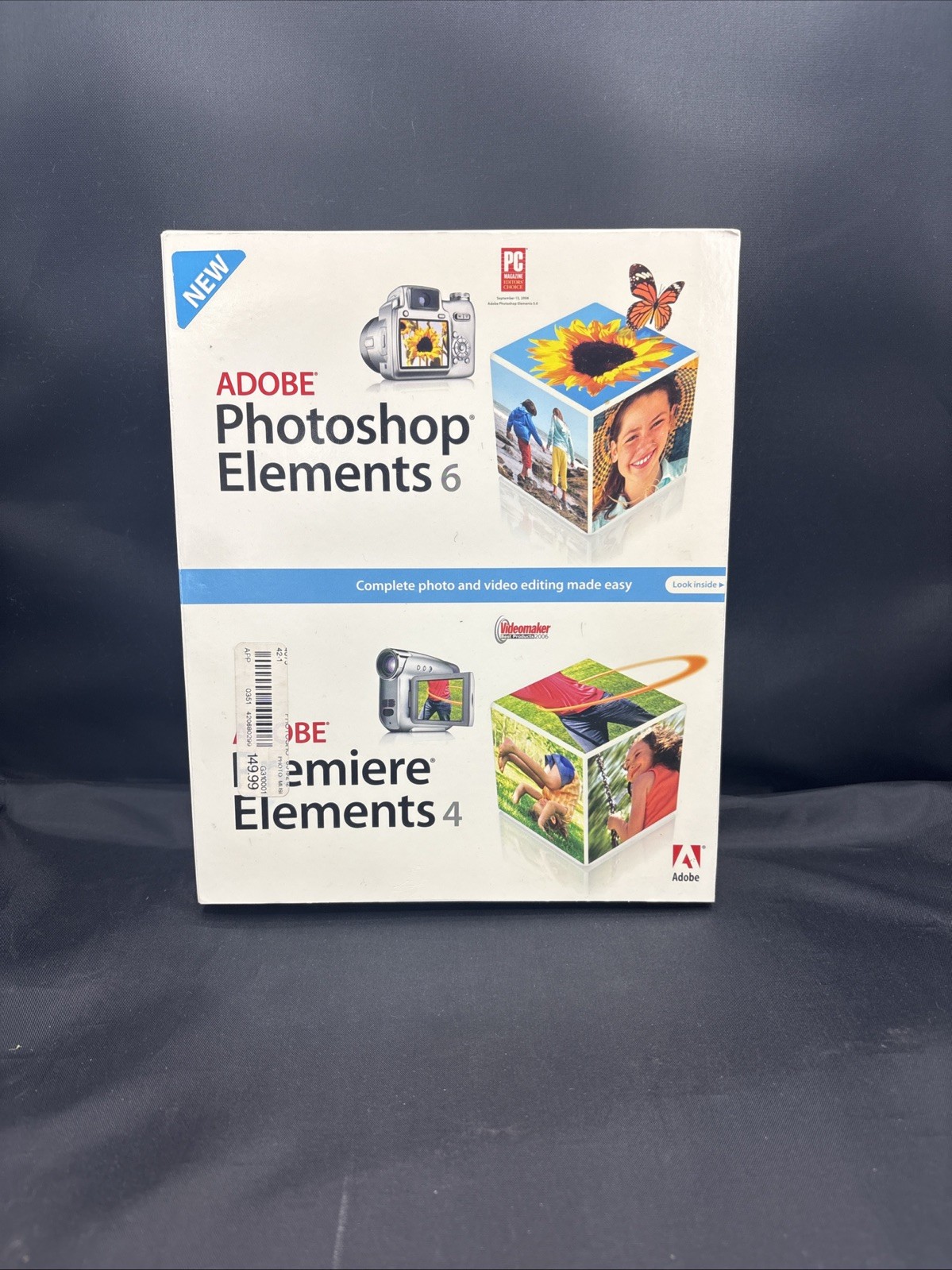 ADOBE Photoshop Elements 6 & Adobe Premiere Elements 4. Brand New In Box