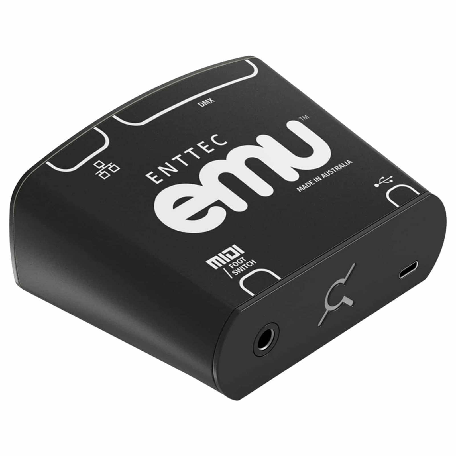 Enttec EMU Hardware Interface 70681, USB-C & Ethernet DMX Lighting Controller