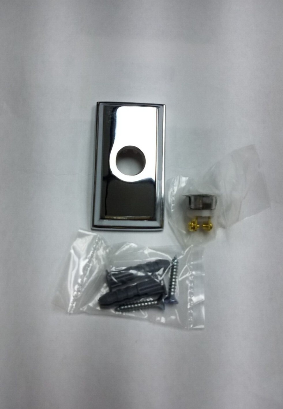 Baldwin 9BR7015 Rectangular Bell Buttons Solid Brass Price is for 1 Each