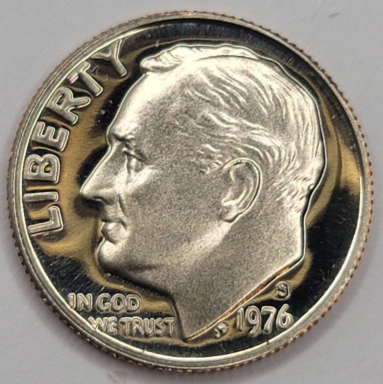 1976 S Gem Proof DCAM Roosevelt Dime - CN-Clad