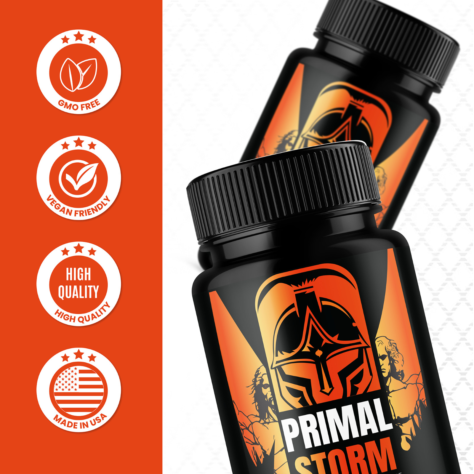 Primal Storm Capsules Supplement For Men PrimalStorm Testosterone Booster (60ct)