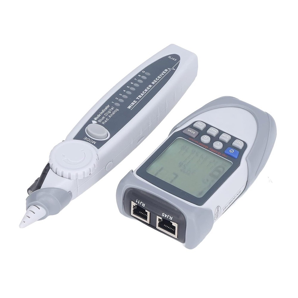 Digital Analogue Network Cable Tester RJ11 RJ45 PoE Ethernet Wire Finder Tracer