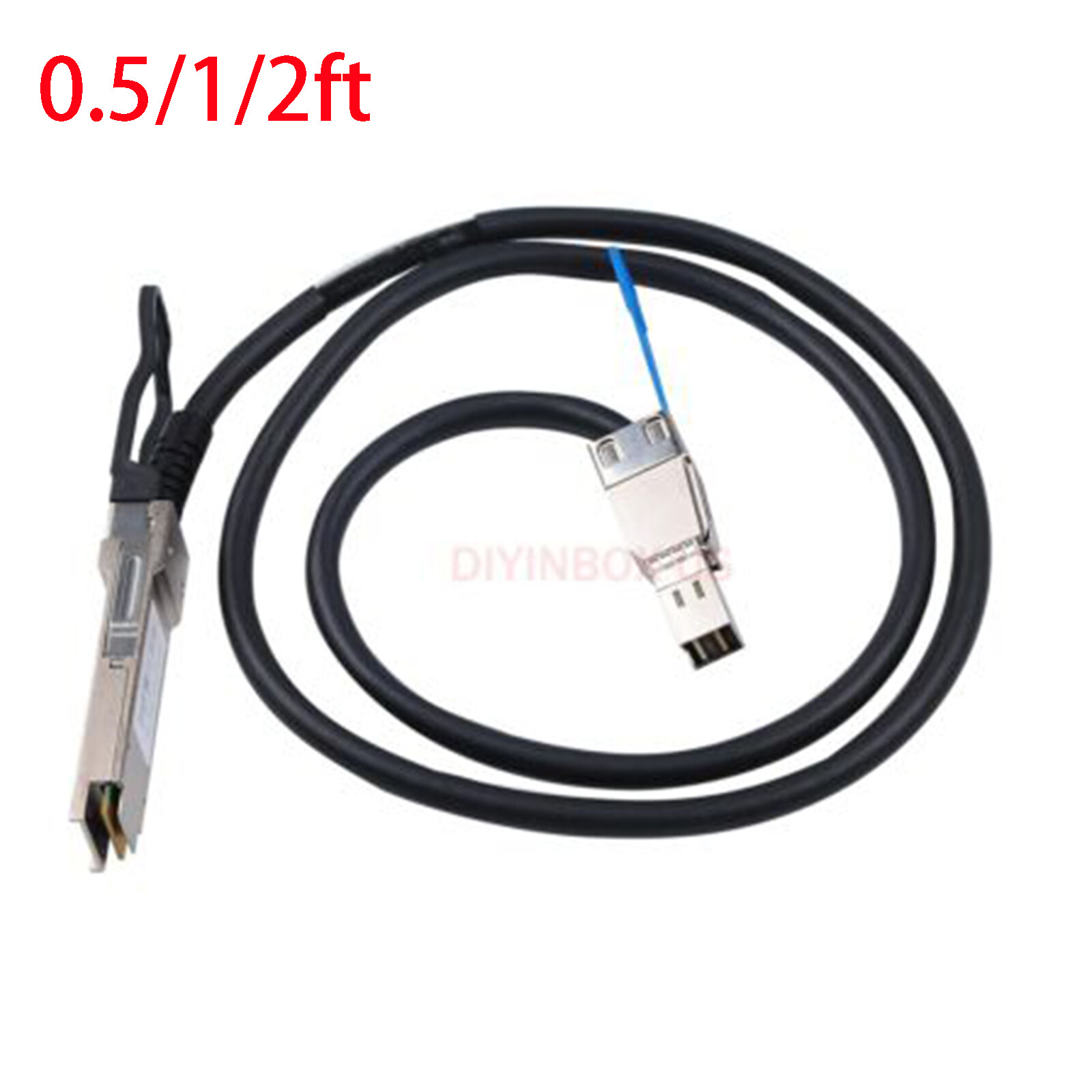 12Gbps QSFP SFF 8436 to Mini SAS SFF 8644 External Mini SAS Cable 0.5~2 Meters