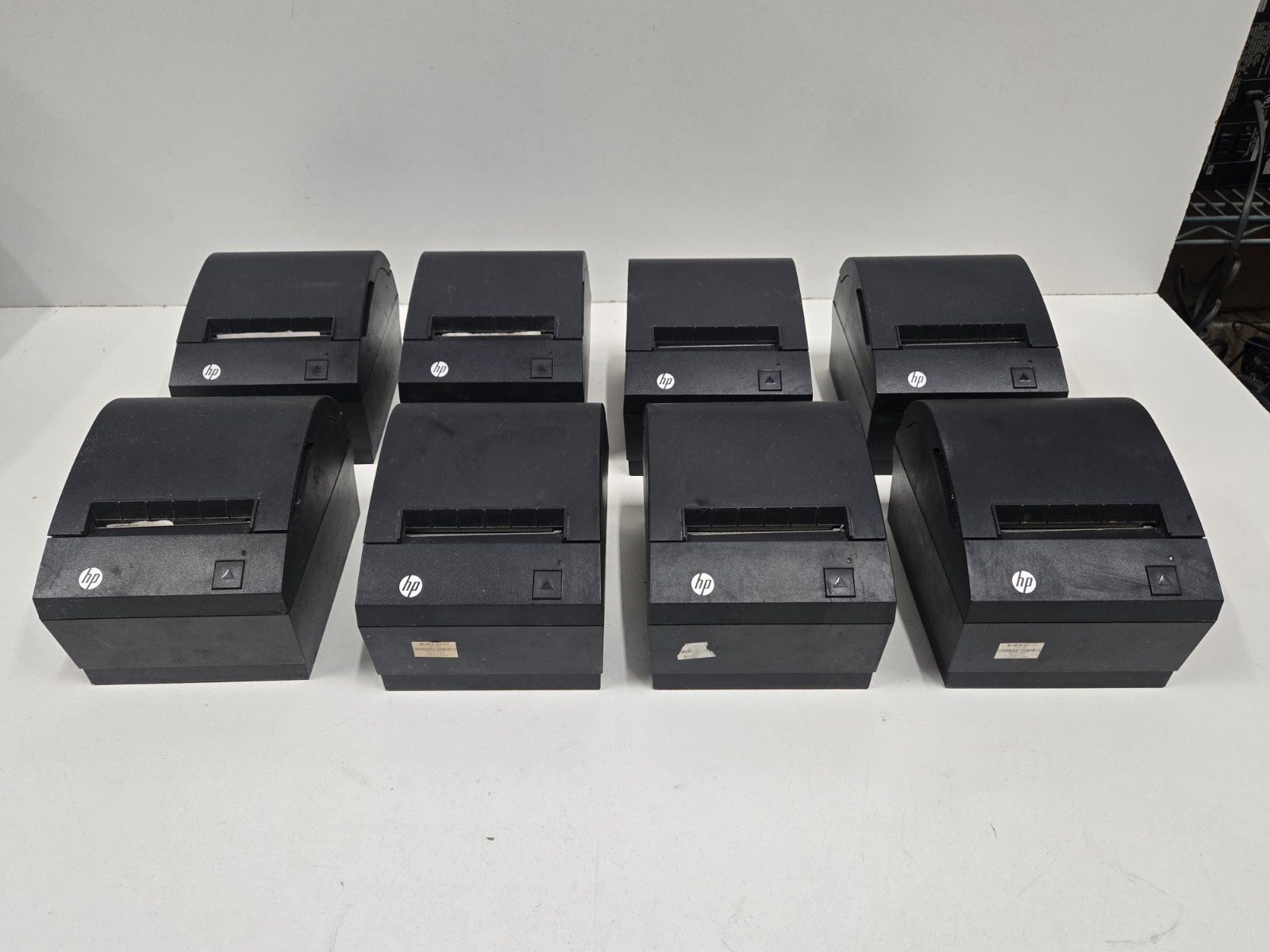 Lot of 8 HP A799-C80W-HN00 POS Receipt Printer No Power Supply