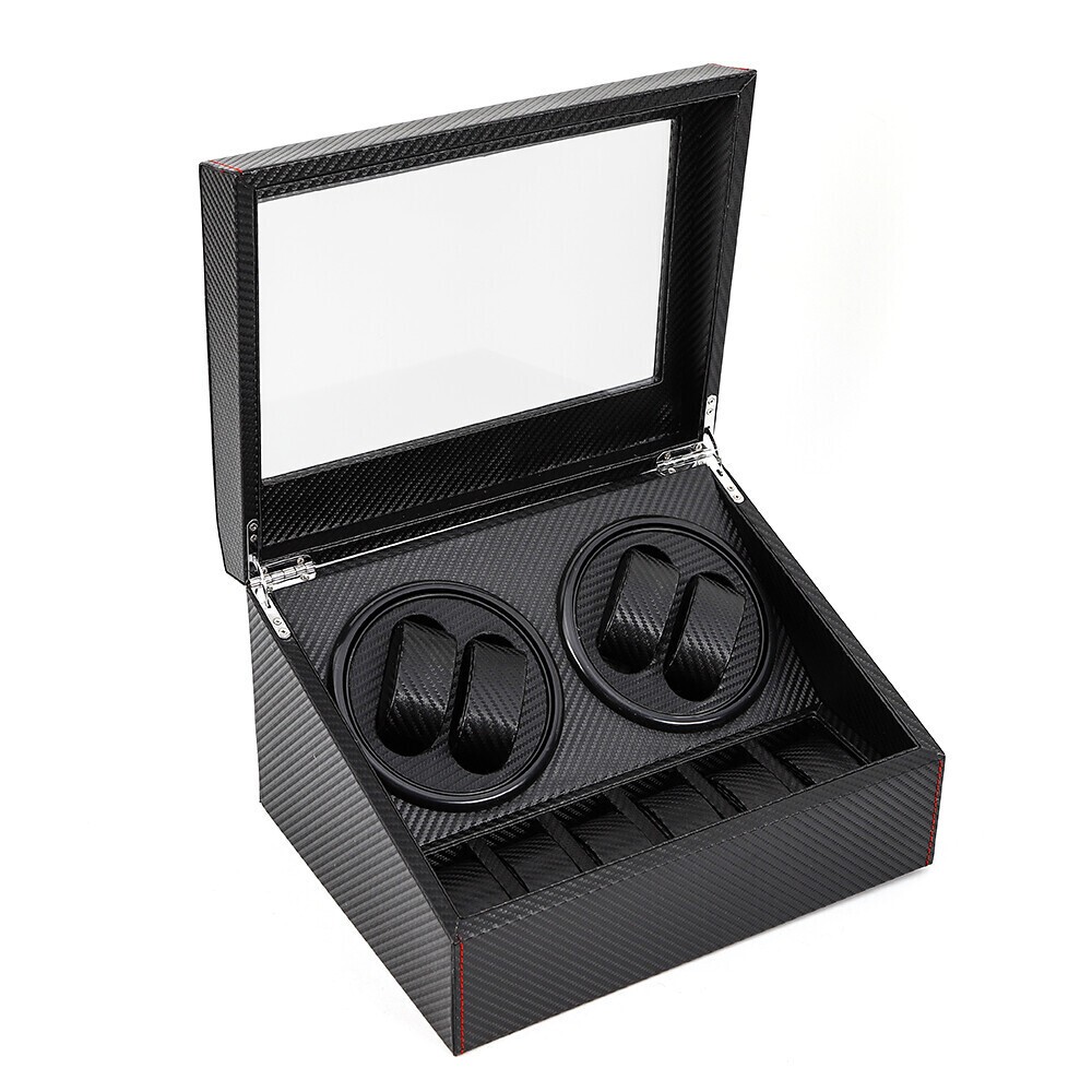 4+6 Automatic Rotation Watch Winder Box Storage Case Self Winding Display Box