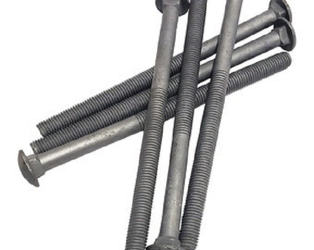 50 1/2-13 X 10 Hot Dipped Galvanized Carriage Bolts With Flat Washers & Hex Nuts