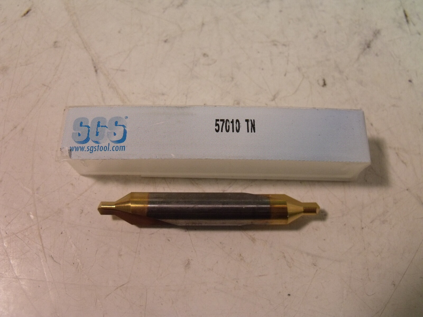 NIB SGS 57010 TN TiN Coated Solid Carbide DE #4 Drill & Countersink Combo