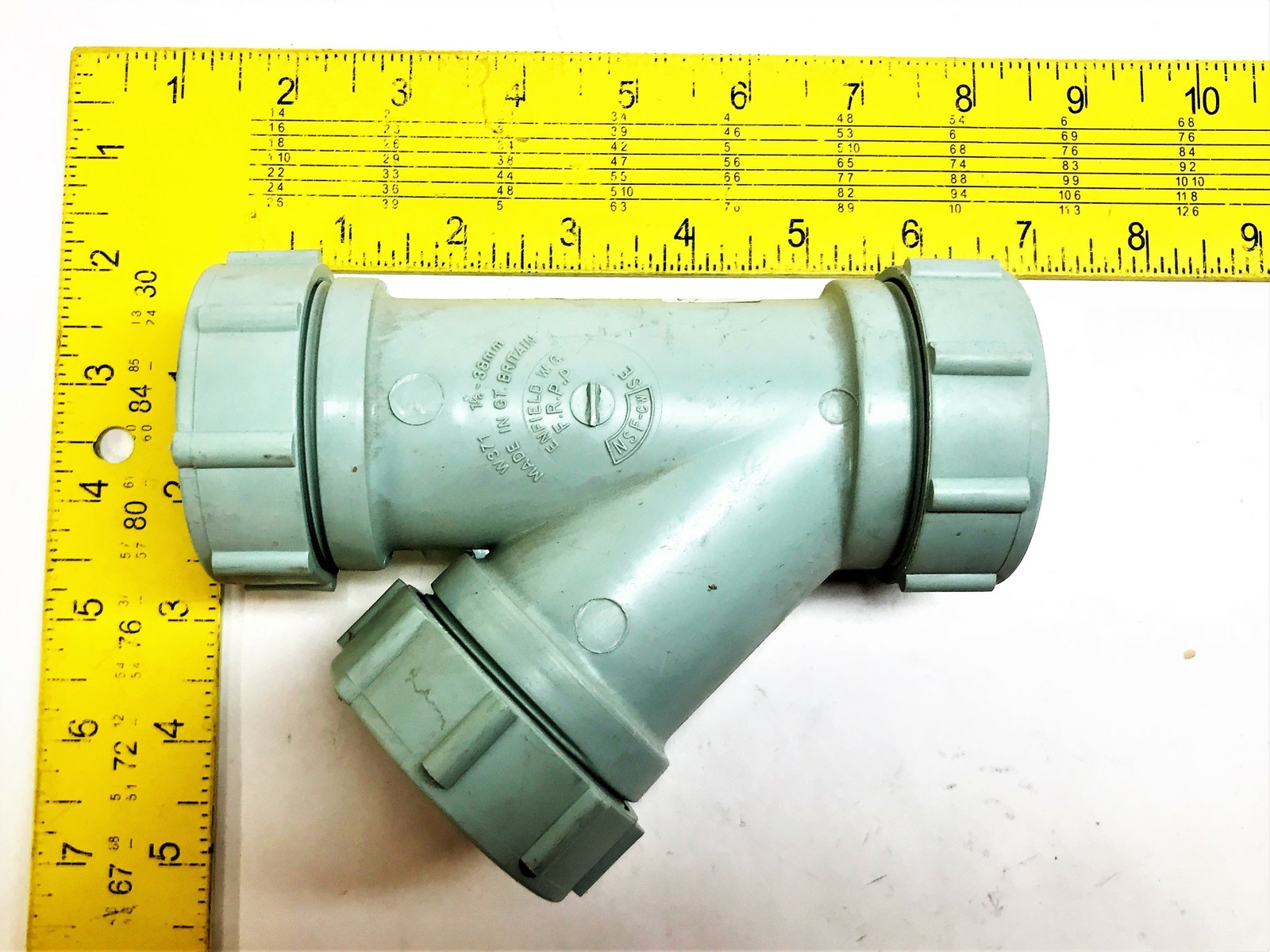 Enfield Labline 1-1/2" Plastic Cleanout Tee Coupling W371 NOS