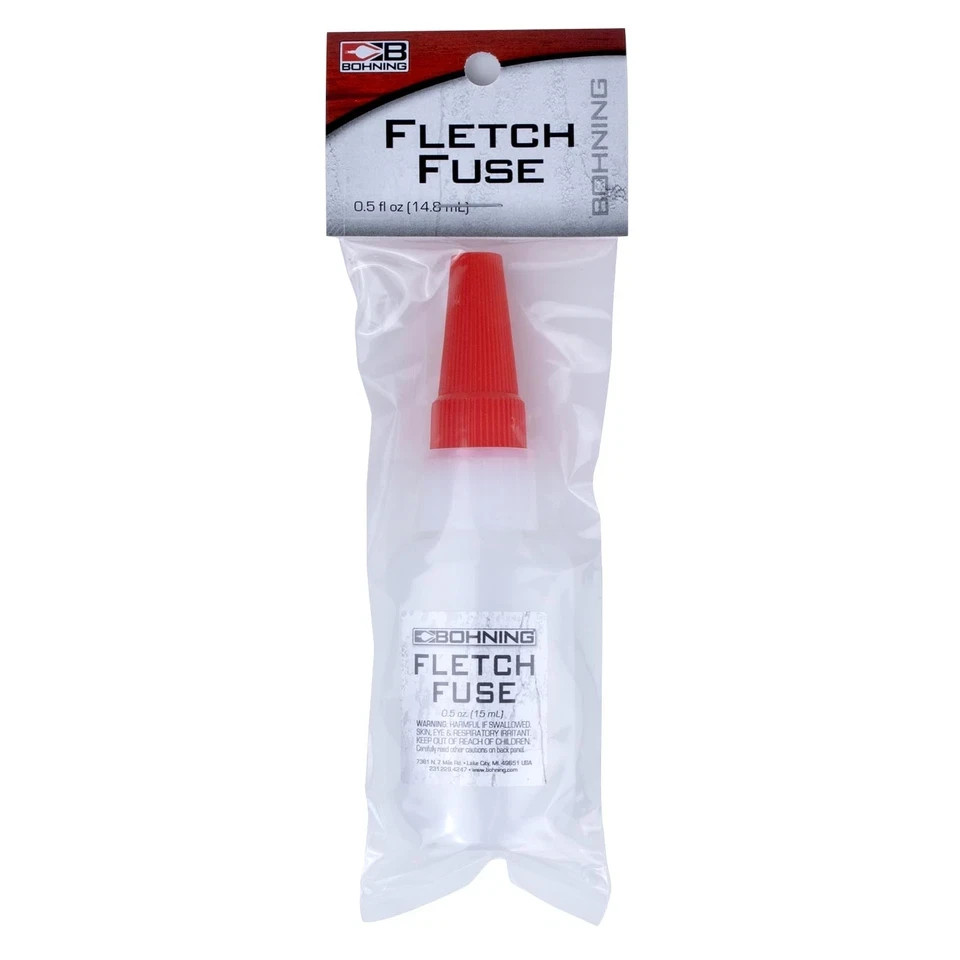 Bohning Fletch Fuse Instant Glue 1/2 oz Arrow Fletching Adhesive Fast Bond
