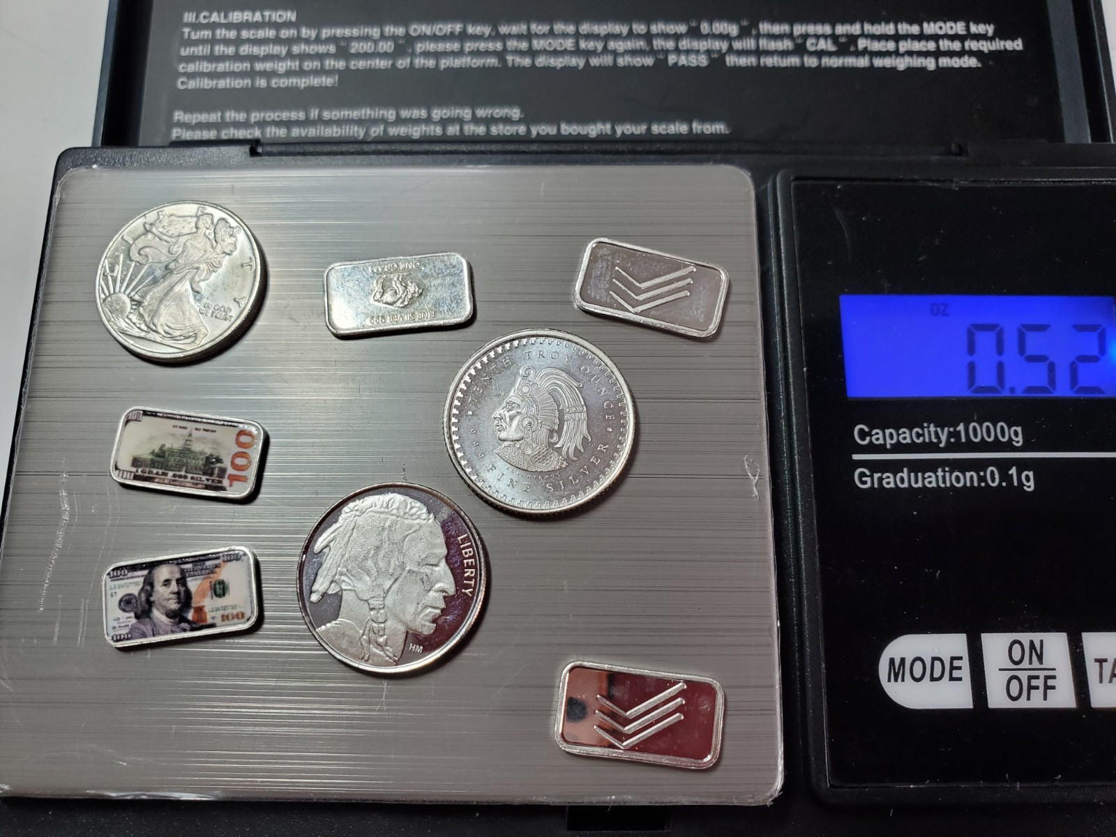 Silver Ingots And Silver Dimes