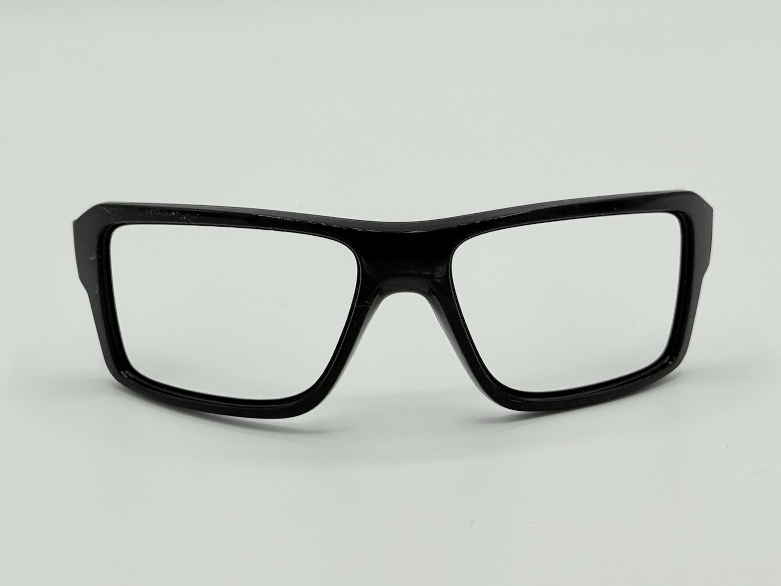 OAKLEY DOUBLE EDGE SUNGLASSES FRONT FRAME REPLACEMENT POLISHED BLACK ORBITALS