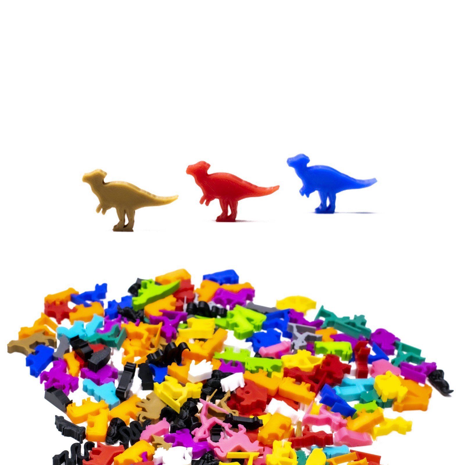 Pachy Meeple Dinosaur Figures for Board Games - Animal Tokens Game Pieces Bits
