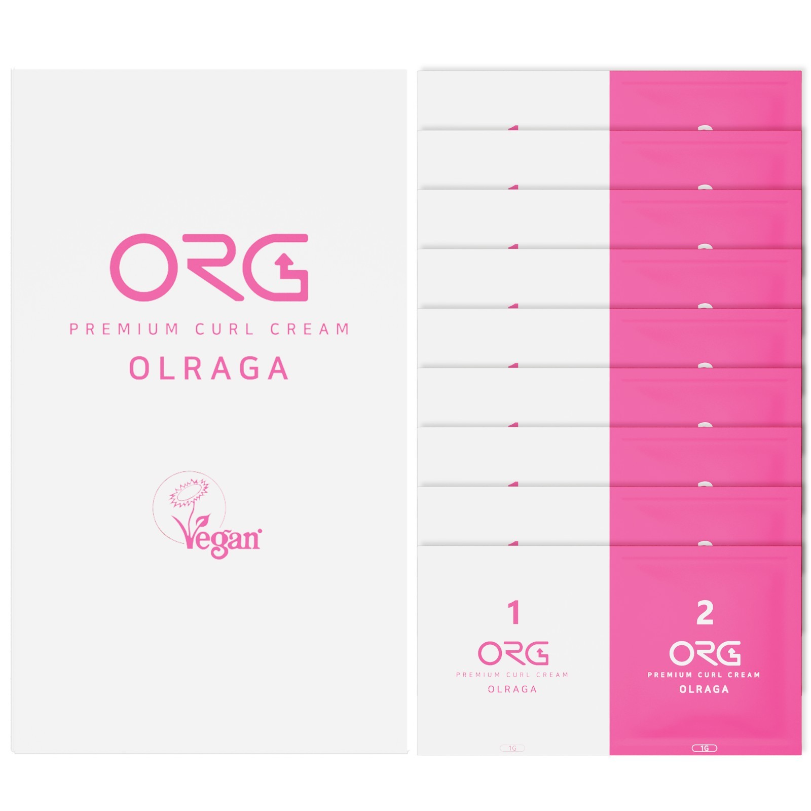 ORG Eyelash Perm (1st Agent, 2nd Agent: 1g each - 10 Sets)