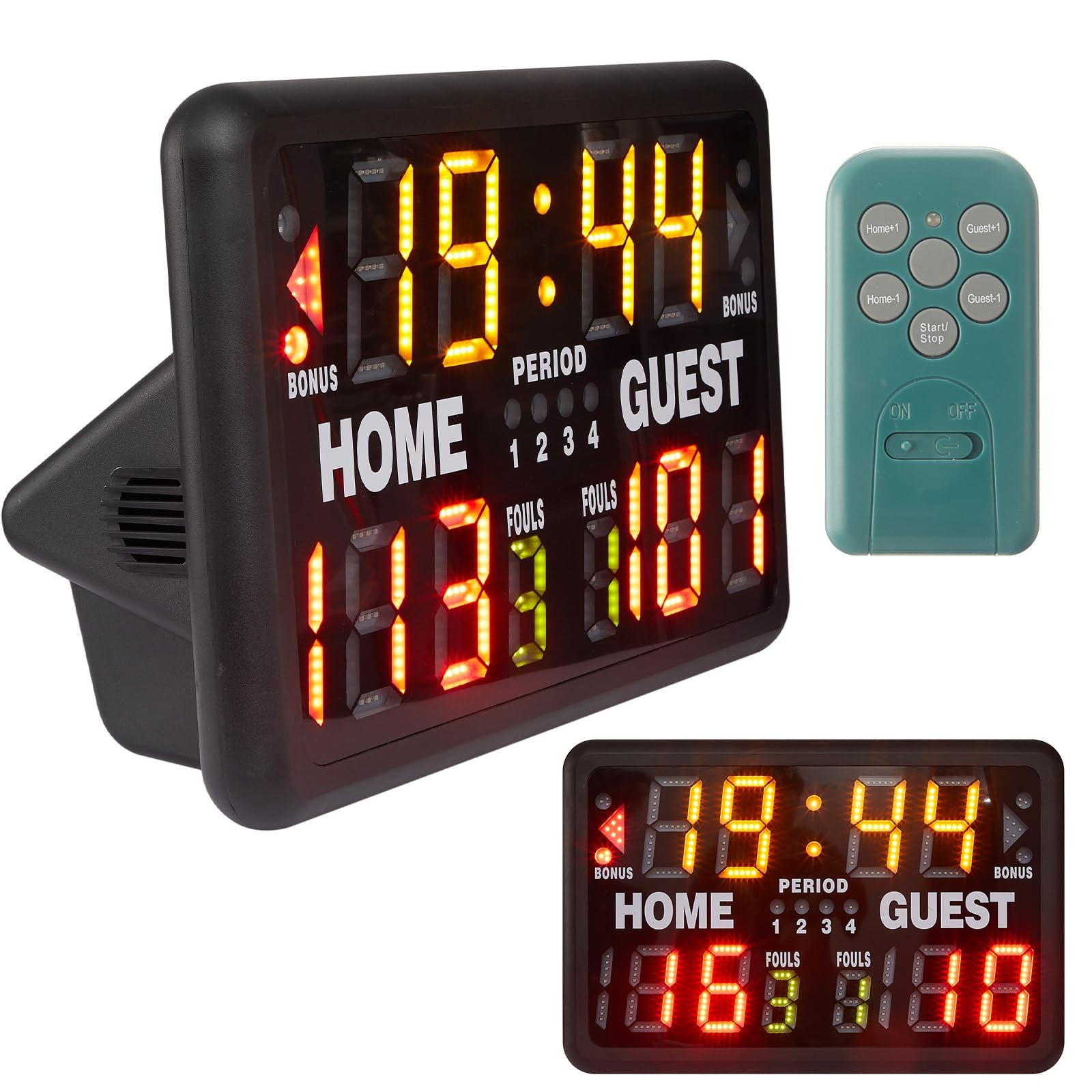 24 x 16 Inch Electronic Basketball Scoreboard Tabletop Digital Scoreboard wit...