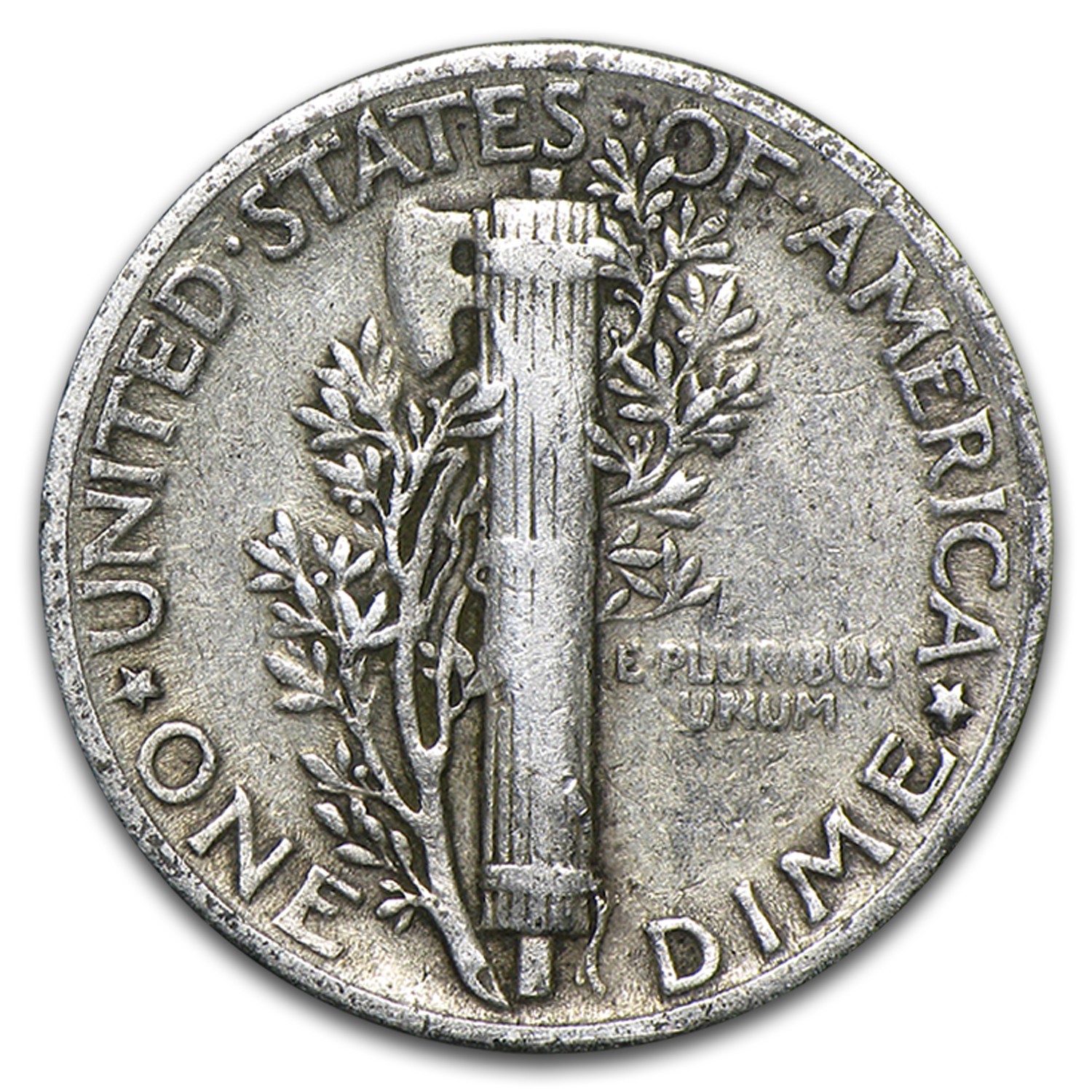 90% Silver Mercury Dime 50-Coin Roll Avg Circ