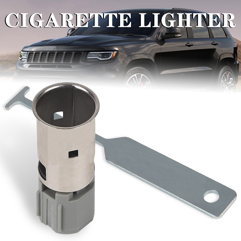 12V Lighter Auxiliary Power Outlet Socket & Removal Tool fit Jeep Chrysler Dodge