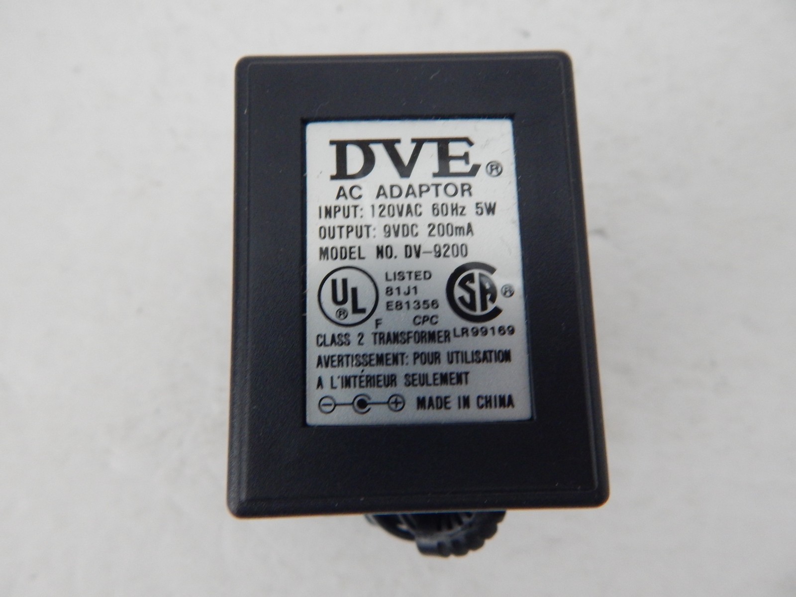 Xantech 781C 9VDC 200mA Power Supply New