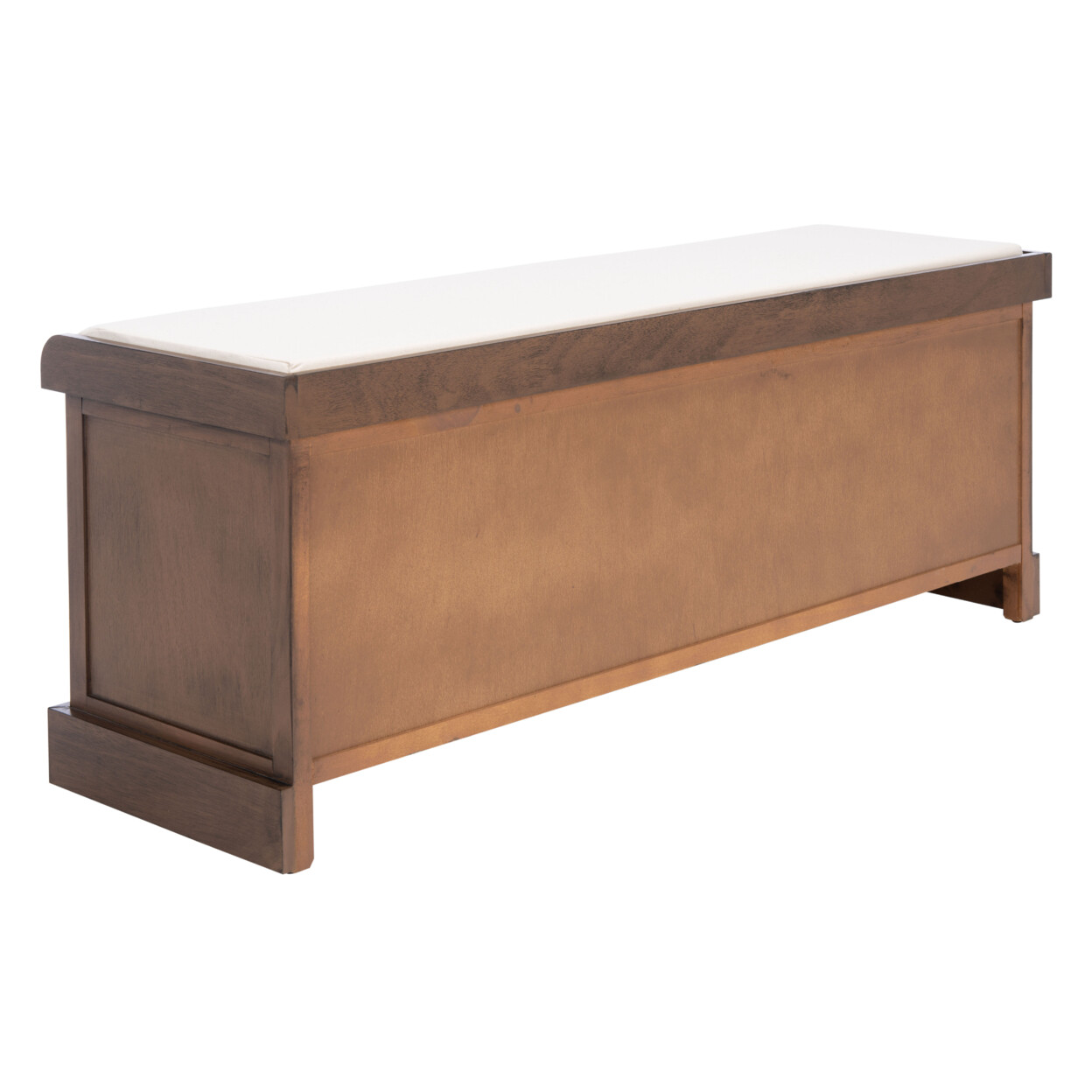 SAFAVIEH Landers 3-Drawer/Cushion Storage Bench | Brown |