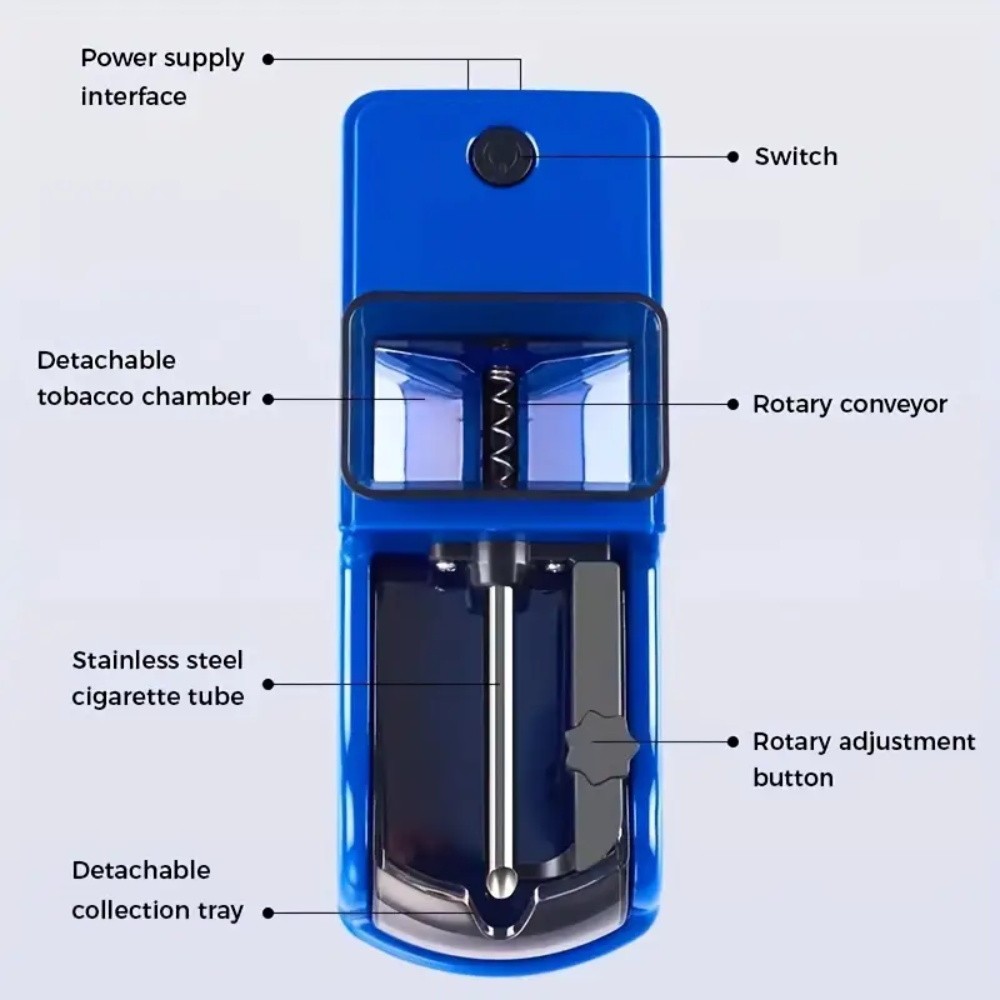 Electric Rapid Cigarette Rolling Machine Automatic Cone Loader Minin Portable
