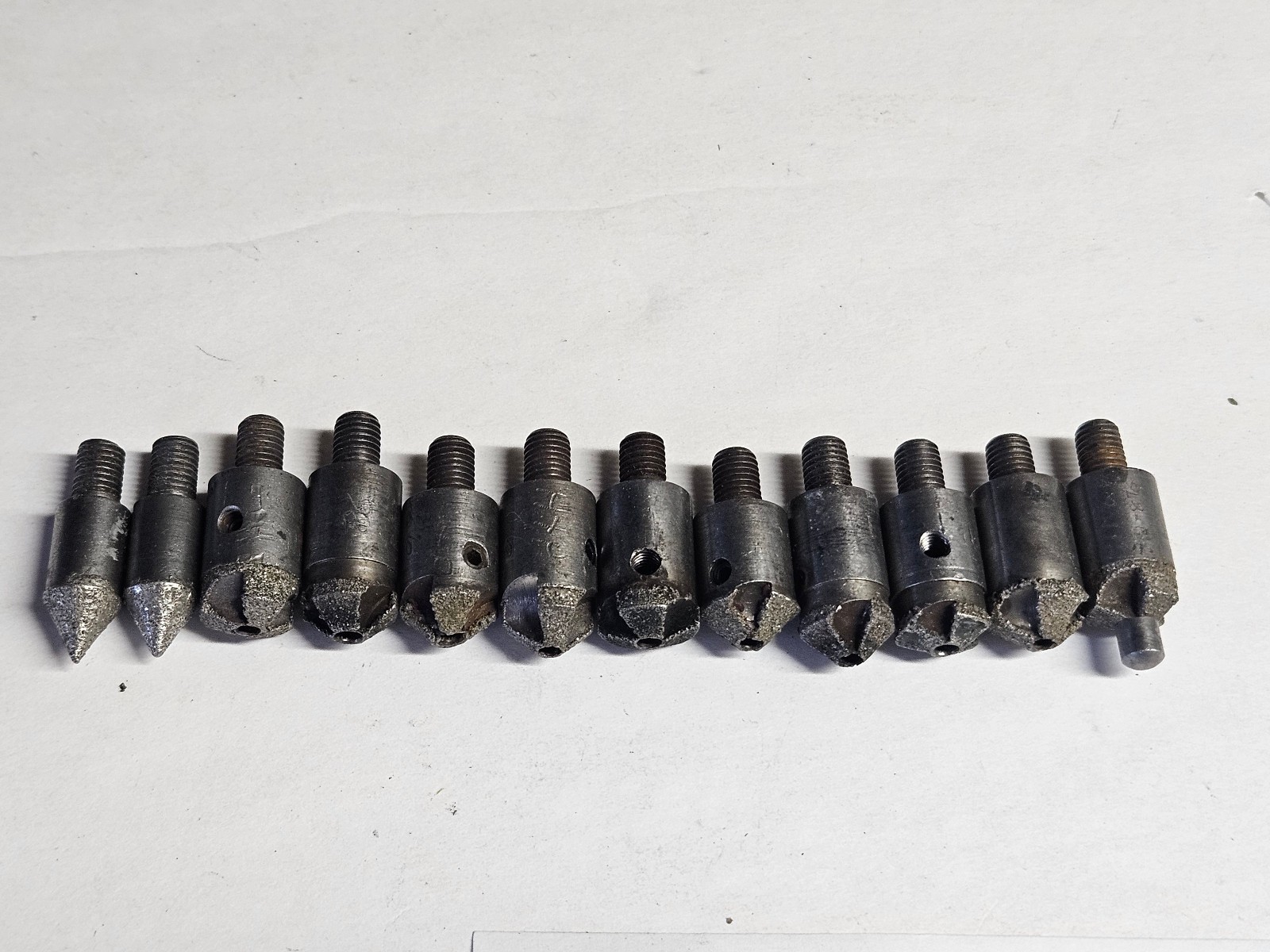 Microstop Threaded Shank Countersink Mixed Lot of 12
