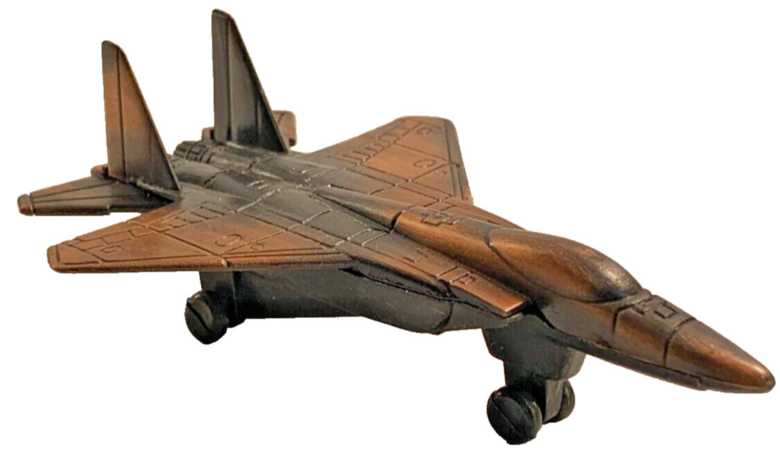 Vintage Die-Cast Pencil Sharpener Jet Plane Fighter Military With Box PSF2