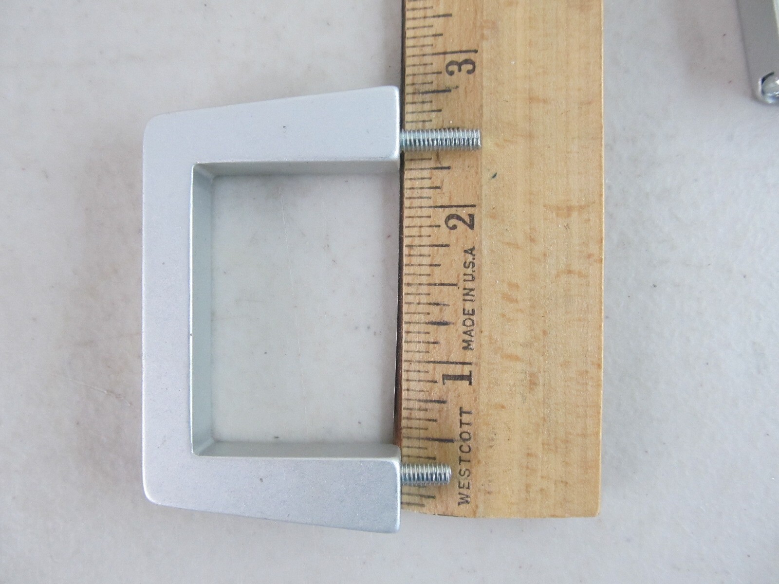 Silver Rack Ears Mounts Brackets w/ Screws Approx. 2.75"
